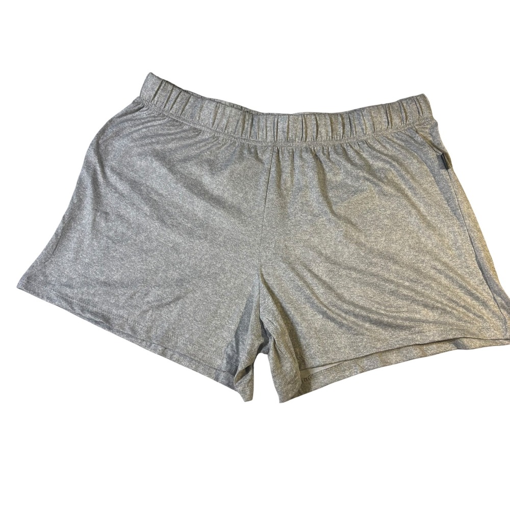 Eddie‎ Bauer Womens Sleep Shorts Heather Gray Elastic Waist Size L Loungewear